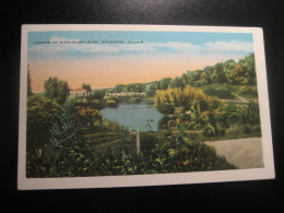 ROCKFORD Illinois Lagoon At Sinnissippi Park Postcard USA - Rockford