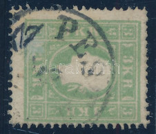 O 1858 3kr Zöld II. Típus "PES(TH)" (25.000) - Sonstige & Ohne Zuordnung