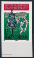 ** 1991 Vívó Világbajnokság (III.) ívszéli Vágott Bélyeg Nyomdai Jelzéssel - Autres & Non Classés