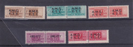 1947 Italia Italy Trieste A PACCHI POSTALI  PARCEL POST 5 Valori: 1, 2, 3, 30, 50 Lire MNH** Gomma Bicolore - Paketmarken/Konzessionen
