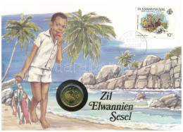 Seychelles-szigetek 1990. 10c Felbélyegzett Borítékban, Bélyegzéssel, Német Nyelvű Leírással T:UNC Seychelles 1990. 10 C - Non Classificati