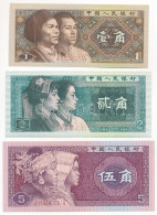 Kína 1980. 1J + 2J + 5J T:UNC China 1980. 1 Jiao + 2 Jiao + 5 Jiao C:UNC - Unclassified