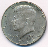 Amerikai Egyesült Államok 1968D 1/2$ Ag "Kennedy" T:XF Patina USA 1968D 1/2 Dollar Ag "Kennedy" C:XF Patina Krause KM#20 - Ohne Zuordnung