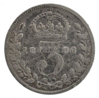 Nagy-Britannia 1896. 3p Ag "Viktória" T:2-,3 Patina, Kis Ph Great Britain 1896. 3 Pence Ag "Victoria" C:VF,F Patina, Sma - Ohne Zuordnung