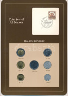 Olaszország 1979-1985. 5L-500L (7xklf), "Coin Sets Of All Nations" Forgalmi Szett Felbélyegzett Kartonlapon T:UNC Patina - Ohne Zuordnung