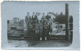 * T3 1936 Bereck, Bereczk, Bretcu; Fűrésztelep, Csoportkép / Sawmill, Group Photo (EM) - Unclassified