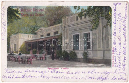 T2/T3 1902 Buziás, Gyógyterem Kertje. Herrling Károly Kiadása / Spa Restaurant, Garden (EK) - Ohne Zuordnung