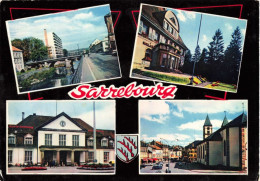 FRANCE - Sarrebourg - Le Pont Sur La Sarre - L'Hôtel De Ville - La Gare - Colorisé - Carte Postale Ancienne - Sarrebourg