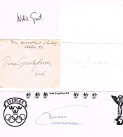 JEUX OLYMPIQUES - AUTOGRAPHES DE MEDAILLES OLYMPIQUES - CONCURRENTS DE SUEDE - - Autógrafos