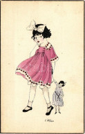 ** T1/T2 Girl With Doll. N.P.G. A 1002/2. S: E. Weber - Ohne Zuordnung