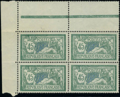 Neuf Sans Charnière N° 143, 45c Merson, Bloc De 4, CdF, Centrage Parfait, Superbe - Andere & Zonder Classificatie