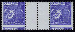 Neuf Sans Charnière N° 396, 50c Bleu, Paire Hor Inter-panneau Avec Piquage à Cheval, T.B. - Sonstige & Ohne Zuordnung