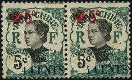 Neuf Avec Charnière N°69a. 4c S/5c + 5c Croix Rouge. Variété 4 Fermé Tenant à Normal. T.B. - Sonstige & Ohne Zuordnung