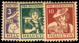 Neuf Sans Charnière N° 151/53, Série Pro Juventute 1916, TB - Sonstige & Ohne Zuordnung