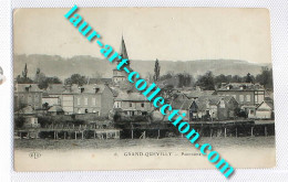 RARE CPA ! 76 GRAND QUEVILLY, PANORAMA, VILLAGE MAISON EGLISE VILLE NORMANDIE / CARTE POSTALE ANCIENNE POSTCARD (2394) - Le Grand-quevilly