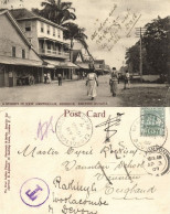 British Guiana, BERBICE, Street In New Amsterdam (1907) Postcard, Due To - Guyana (antigua Guayana Británica)