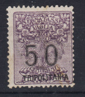 COLONIE TRIPOLITANIA 1924 SEGNATASSE PER VAGLIA 50 CENTESIMI N.3 G.I MNH** - Tripolitaine