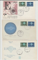 1960 N.3 BUSTE EUROPA CEPT PREMIER JOUR D'EMISSION FIRST DAY COVER ERSTTAGSBRIEF 1°GIORNO EMISSIONE TURKIYE CUMHURIYETI - 1960