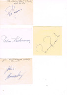 JEUX OLYMPIQUES - AUTOGRAPHES DE MEDAILLES OLYMPIQUES - CONCURRENTS DE SUEDE - - Autographes