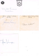 JEUX OLYMPIQUES - AUTOGRAPHES DE MEDAILLES OLYMPIQUES - CONCURRENTS DE SUEDE - - Authographs