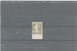 FRANCE -SEMEUSE CAMEE -N°193 A -40c BRUN OLIVE N**" GUYOT" (Maury 50) - Unused Stamps