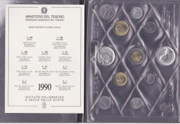 Italia 1990 Tiziano Serie Divisionale 11 Valori  Italy Italie - Jahressets & Polierte Platten