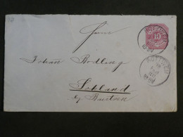 DC19  ALLEMAGNE  BELLE  LETTRE ENTIER    1880  PETIT BUREAU ROTWEN   A  SOHLAND  + AFF. INTERESSANT+++ - Entiers Postaux