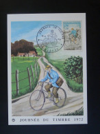 Carte Maximum Card Facteur Vélo Bicycle Journée Du Timbre Vesoul 70 Haute Saone 1972 - Cycling