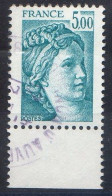 FR.1981 - N° 2123 - Bandelette Bas "  SABINE DE GANDON  " 1 T  5f Bleu Dentelé - Oblitéré Circulaire - 2 Bandes Phospho - 1977-1981 Sabine De Gandon