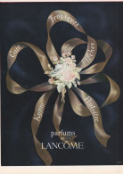 - PUBLICITE, 30cm X21cm Parfum De LANCÔME 1944 Illustrateur Draeger - Ohne Zuordnung
