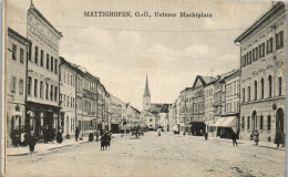 44421 - Oberösterreich - Mattighofen , Unterer Marktplatz - Gelaufen 1923 - Mattighofen
