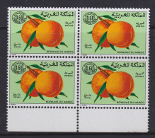 Morocco, Scott J21, MNH Block Of Four - Timbres-taxe