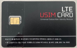 Corée Du Sud South Korea Telecom GSM  Nano SIM Card Used UNC Logo 3G 4G 5G USIM - Tunisia