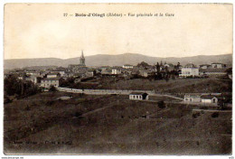 69 - Le BOIS D'OINGT - Vue Générale Et La Gare     ( Rhone ) - Le Bois D'Oingt