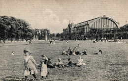 Loignyplatz Hamburg Children On The Grass 1906 Unused Real Photo Postcard. Publisher Dr Trnkler Co Hamburg - Eimsbuettel