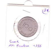 Sarre 100 Franken 1955 - 100 Franken