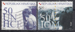 CROATIA 579-580,used,falc Hinged - Refugees