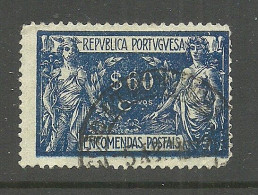 PORTUGAL 1921 Michel 8 Paketmarke Packet Stamp Encomendas Postais O - Used Stamps