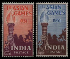 Indien 1951 - Mi-Nr. 219-220 ** - MNH - Asien-Sportspiele - Ongebruikt