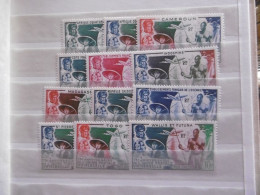 GRANDES SERIES COLONIALES   75 E ANNIVERSAIRE DE L U P U   12 VALEURS LUXE SANS CHARNIERE - 1966 Satellite D1