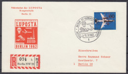 Action !! SALE !! 50 % OFF !! ⁕ Germany BERLIN 1962 ⁕ LUPOSTA Congress Airmail Mi.230 ⁕ Registered Mail - Correo Aéreo