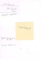 JEUX OLYMPIQUES - AUTOGRAPHES DE MEDAILLES OLYMPIQUES - CONCURRENTS DE SUEDE - - Autógrafos