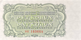 Czechoslovakia 5 Korun, P-80S (1953) - UNC - SPECIMEN - Tchécoslovaquie