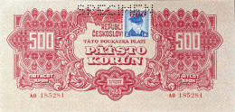 Czechoslovakia 500 Korun, P-55S (1945) - UNC - SPECIMEN - Cecoslovacchia