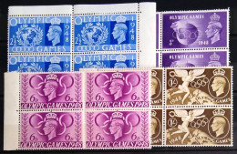 GRANDE-BRETAGNE                       N° 241/244 Par 4                     NEUF** - Unused Stamps