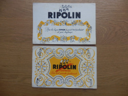 LOT DE 2 BUVARDS RIPOLIN EXPRESS - Farben & Lacke