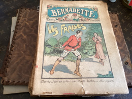 Bernadette Revue Hebdomadaire Illustrée Rare  1934  Les Fraises, Numéro 231 Avec Raquette De Tennis - Bernadette