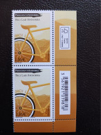 Andorra 2023 French Andorre BICI LAB Velo Sport Bike Bicycle Fahrrad 2v Mnh VERT 2V CODE BARRE - Nuevos