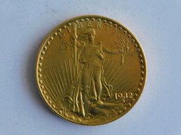 USA 20 TWENTY DOLLAR 1932 OR GOLD Dollars Copie Copy - 20$ - Double Eagle - 1907-1933: Saint-Gaudens