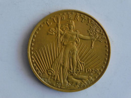 USA 20 TWENTY DOLLAR 1929 OR GOLD Dollars Copie Copy - 20$ - Double Eagles - 1907-1933: Saint-Gaudens